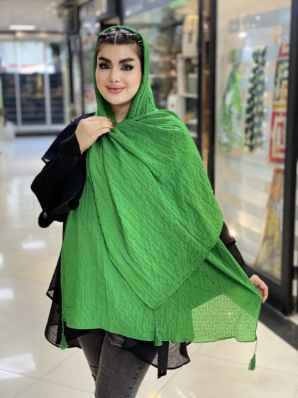 شال پفکی منگوله دار بهاره کد827
