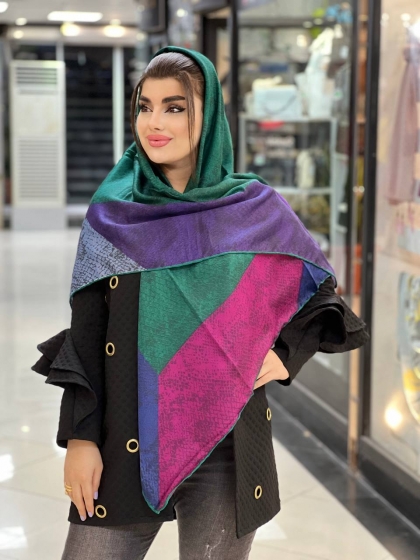 روسری بلفی دور دست دوز چهارفصل کد 754