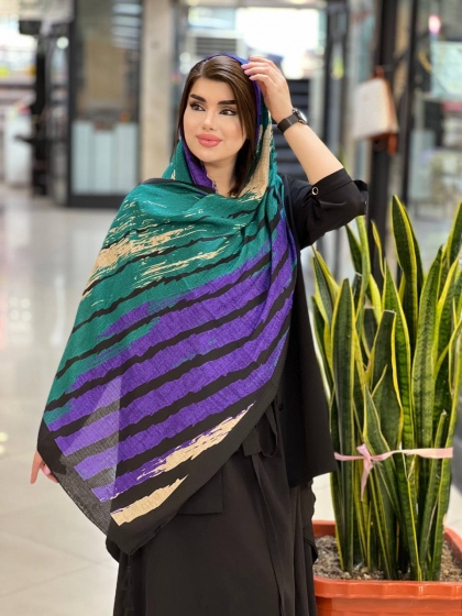 شال نخی سوزنی منگوله دار کد 1038