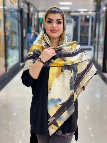 روسری نخی دور دوخت کد 395