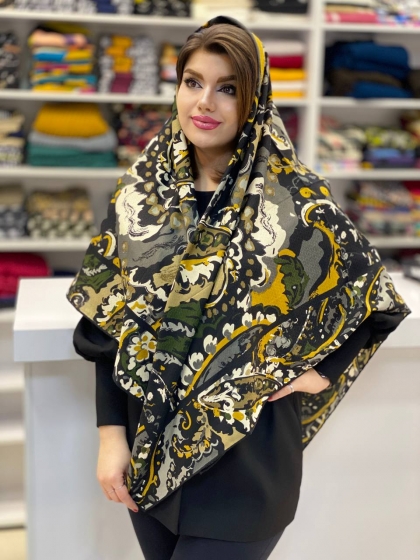 روسری نخی ژاکارد بهاره کد 250