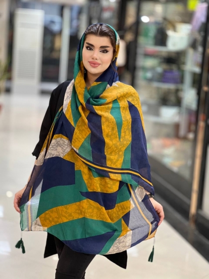 شال نخی سی آی اسکارف منگوله دار کد979