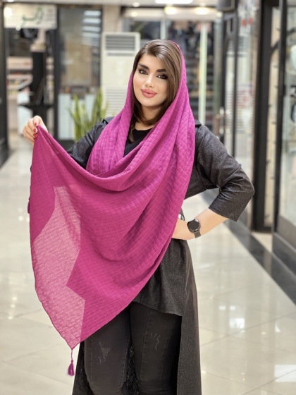 شال نخی تسلا منگوله دار بهاره کد 816