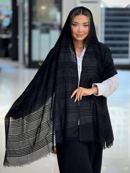 شال نخی لمه خطی کد 2793