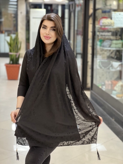 شال نخی برجسته منگوله دار بهاره کد 900