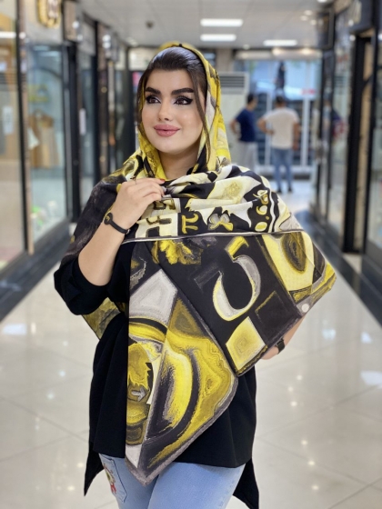 روسری نخی دور دست دوز کد 450