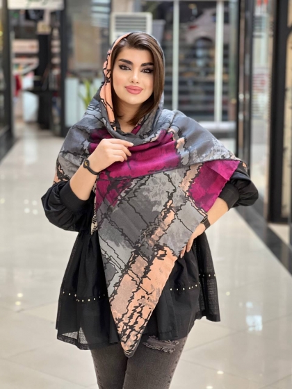 روسری نیلا دست دوز کد 584
