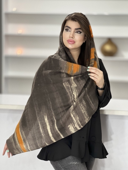 شال موهر کجراه ریشه دار کد1449
