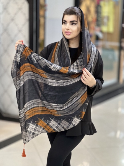 شال نخی بهاره منگوله دار کد1761