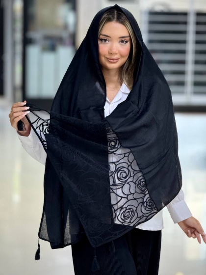شال نخی دستک دانتل کد 2774