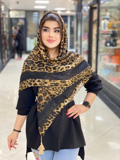 روسری نخی ترک منگوله دار کد 505