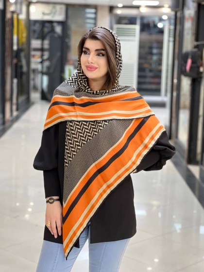 روسری نیلا پاییزه دست دوز کد 697