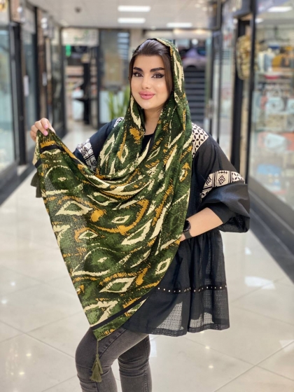 شال حصیری منگوله دار پاییزه کد551