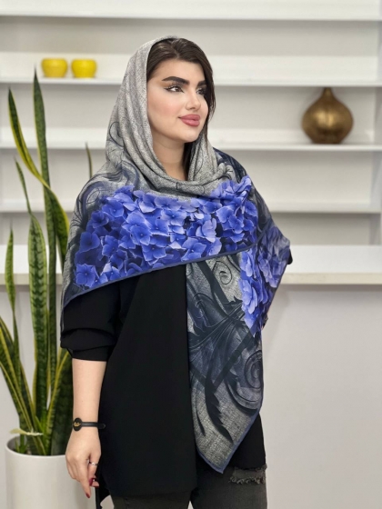 روسری نخی دور دست دوز کد 1144
