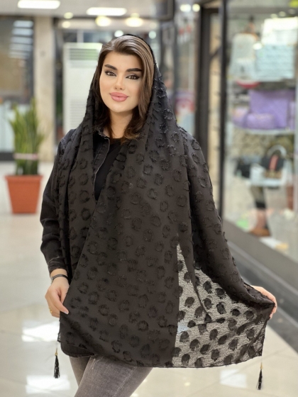 شال یاخما منگوله دار کد1004