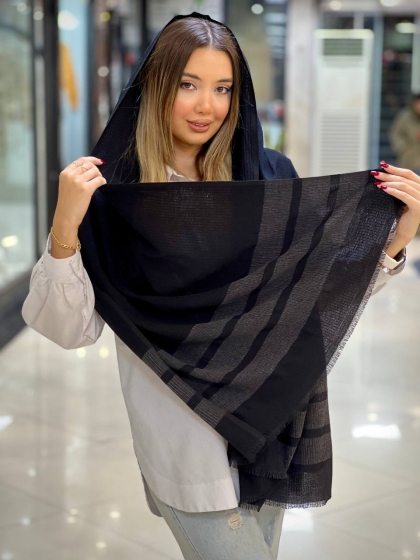 شال مخمل سه خط کد 2334