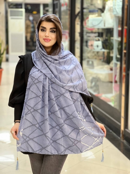 شال یاخما منگوله دار کد 737