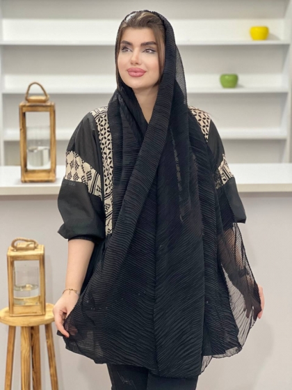 شال پلیسه کرپ وارداتی کد1145