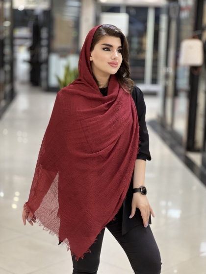 شال نخی پلیسه سبک و خنک کد1027