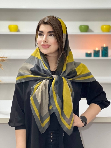 روسری نخی ترک دور دست دوز کد1091