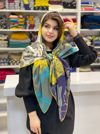 روسری گارزا دست دوز کد247