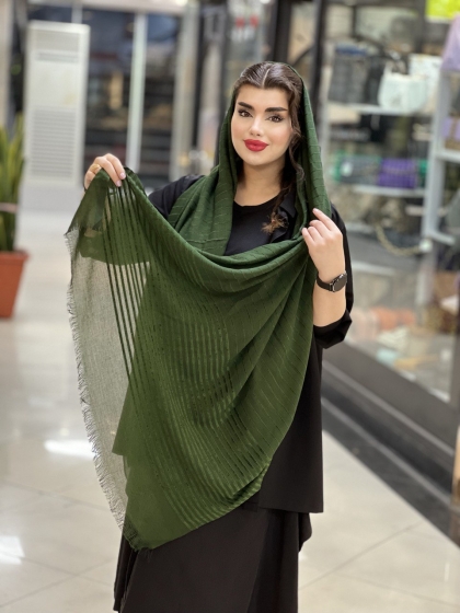 حراج شال نخی راه راه مخمل کد 998