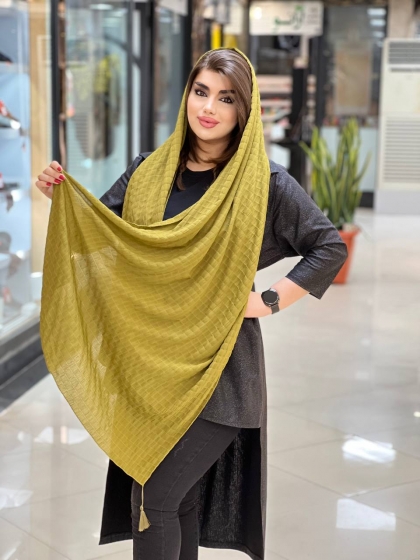 شال نخی تسلا منگوله دار کد 880