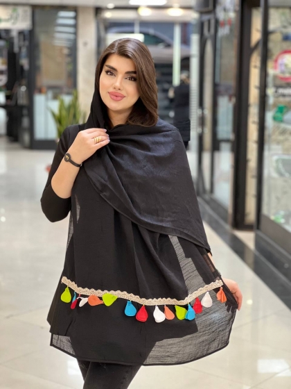 شال نخی اسلپ طرح سنتی کد 901