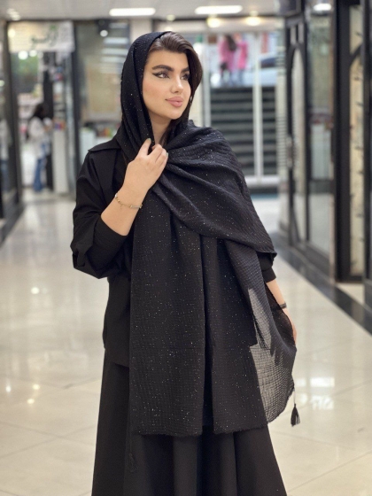 شال اکلیلی پلیسه اعلا کد2075