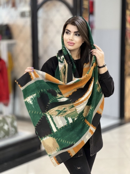 شال موهر کجراه ریشه دار کد1512