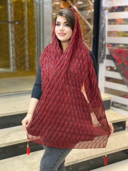 شال پلیسه لمه دار مجلسی کد 323