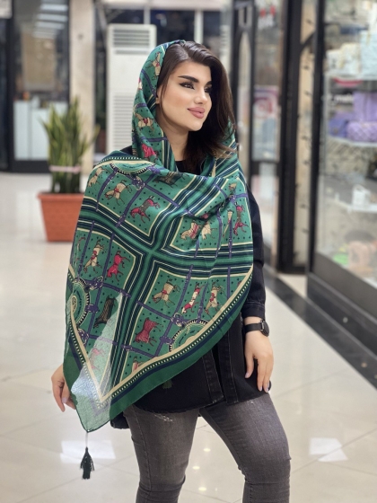 شال سی آی اسکارف منگوله دار  بهاره کد903