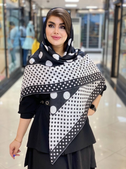 روسری نخی دور دوخت کد456