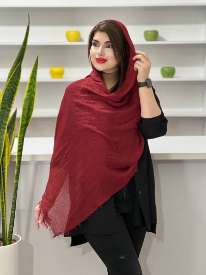 شال نخی پلیسه سبک و خنک کد1087