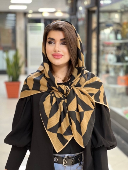 روسری نخی پاییزه دست دوز کد684