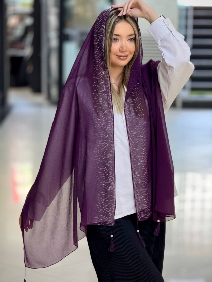 شال پارچه هندی نکینی اعلاء کد 2661
