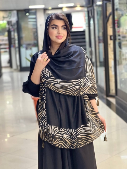 شال نخی اعلاء منگوله دار کد2058