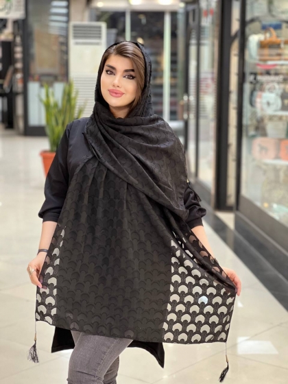 شال یاخما منگوله دار کد 613