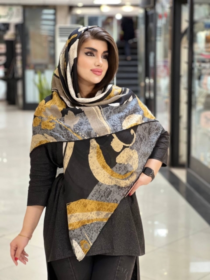 روسری حصیری دست دوز پاییزه کد 595