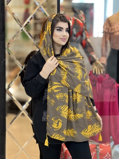شال نخی بهاره منگوله دار کد1661