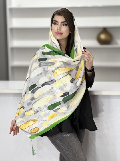 شال نخی اسلپ منگوله دار کد1586