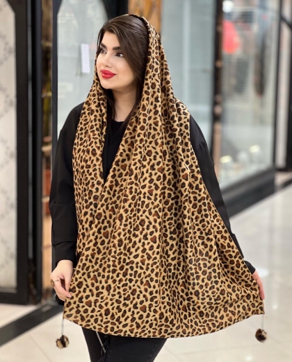 شال مخمل پلنگی پیم پیم کد1492