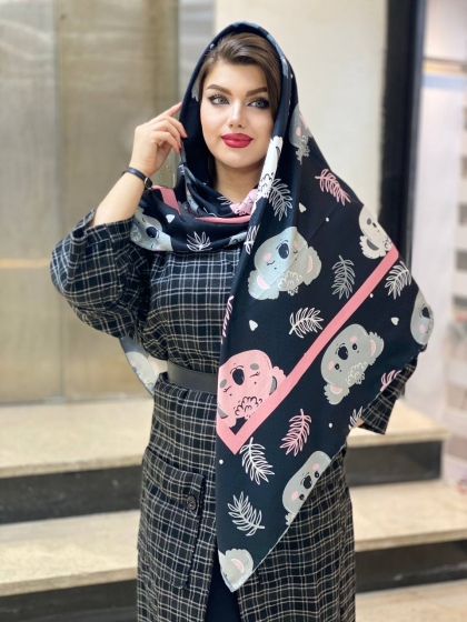 روسری نخی دور دست دوز کد 274