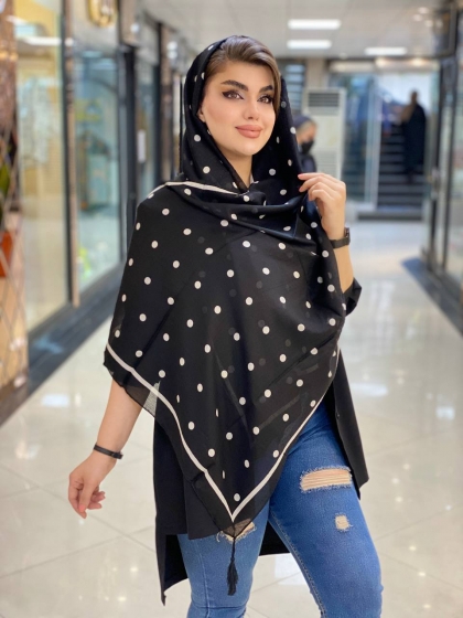 شال نخی توپی منگوله دار کد 383