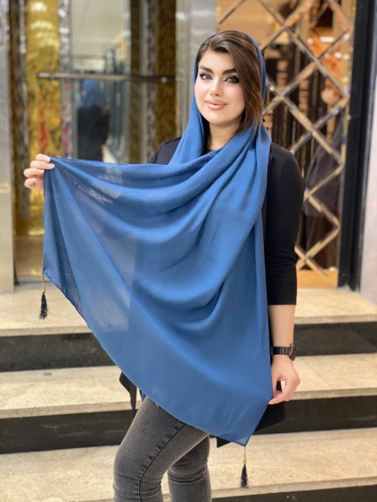 شال نخی اسلپ منگوله دار کد345