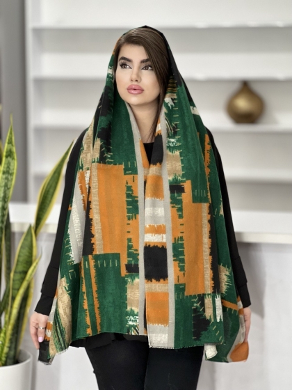 شال موهر کجراه ریشه دار کد 1383
