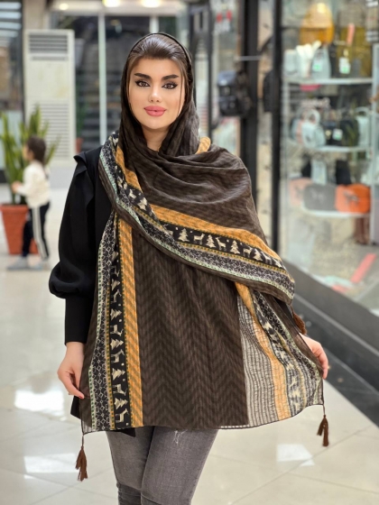 شال وول پاییزه منگوله دار کد655