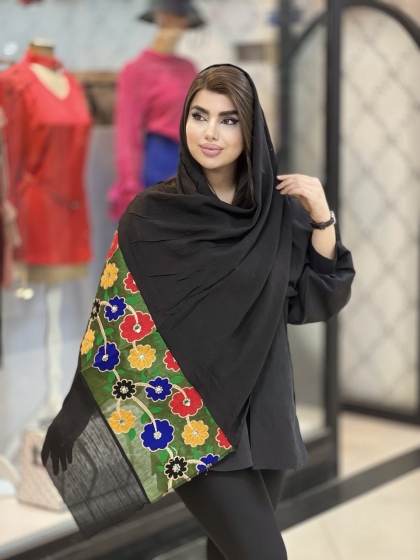 شال نخی اسلپ کار شده اعلاء کد1639