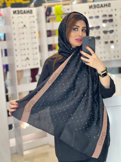 شال نخی نگینی کد 2144