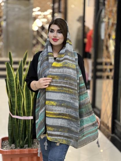 شال نخی بلفی منگوله دار کد 1019